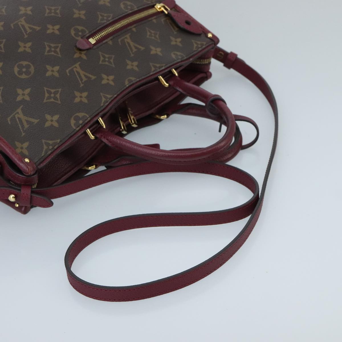 Louis Vuitton Popincourt, Brown, Canvas, handbag