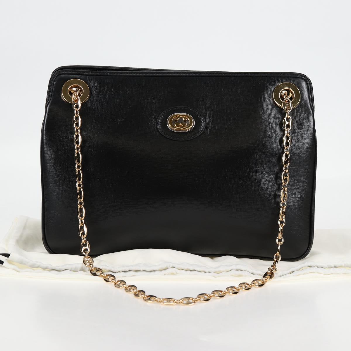 Gucci Marina, Black, Leather, shoulder