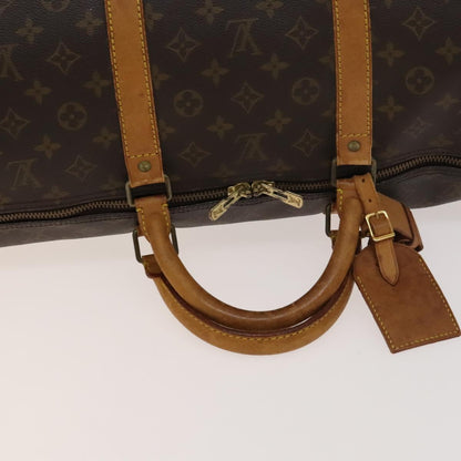 Louis Vuitton Keepall 60, Brown, Canvas, travel