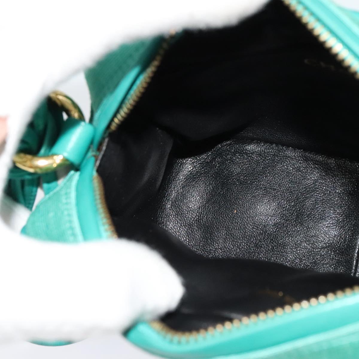 Chanel Camera, Green, Canvas, shoulder