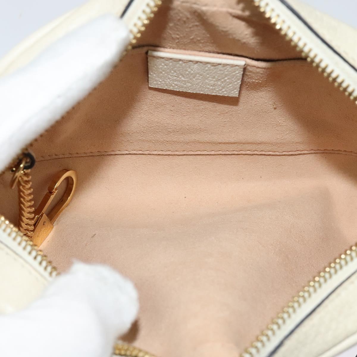 Gucci Ophidia, White, Leather, shoulder