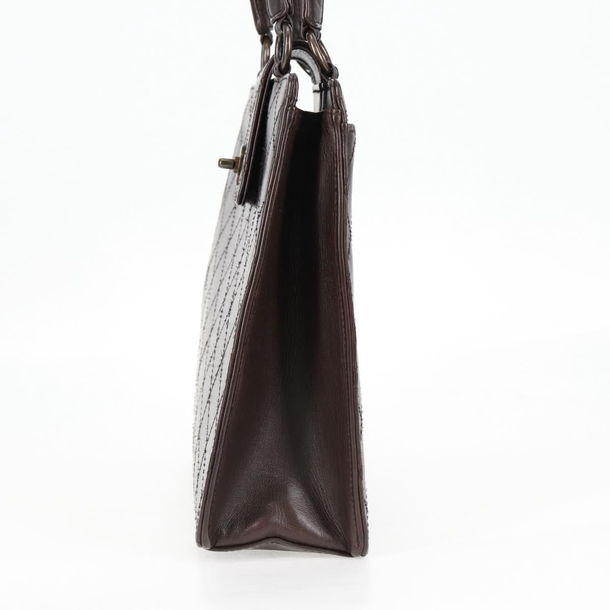 Chanel Coco Mark, Brown, Leather, handbag