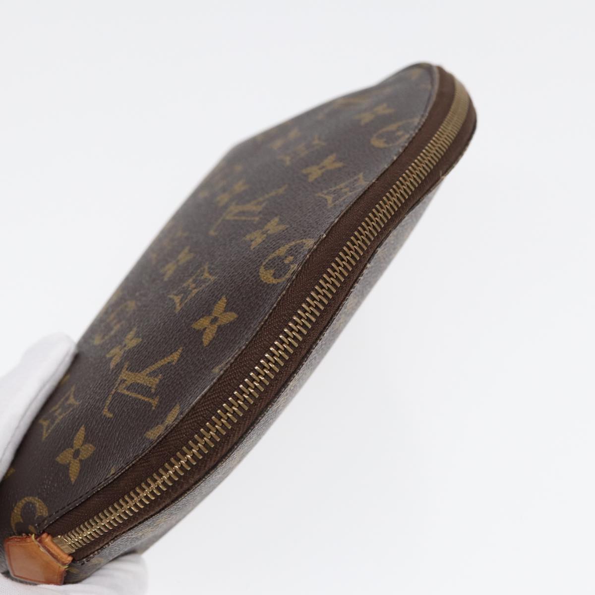 Louis Vuitton Cosmetic Pouch, Brown, Canvas, clutch