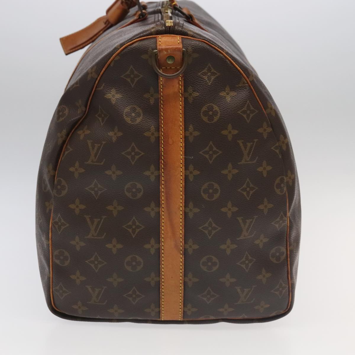 Louis Vuitton Keepall Bandoulière 60, Brown, Canvas, travel