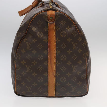 Louis Vuitton Keepall Bandoulière 60, Brown, Canvas, travel