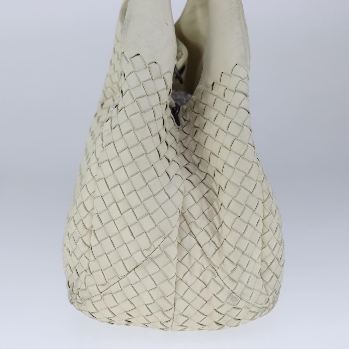 Bottega Veneta Campana, White, Leather, shoulder