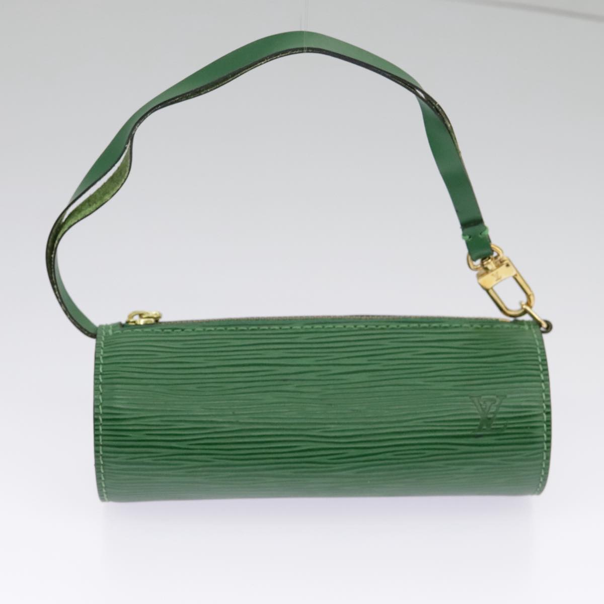 Louis Vuitton Soufflot, Green, Leather, handbag