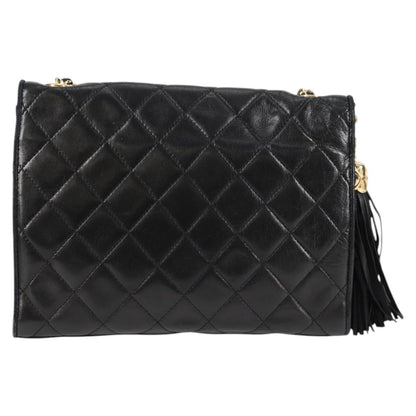 Chanel Coco Mark, Black, Leather, shoulder