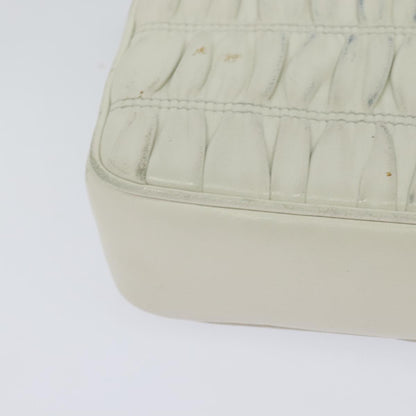Prada Nappa gauffré, White, Leather, shoulder