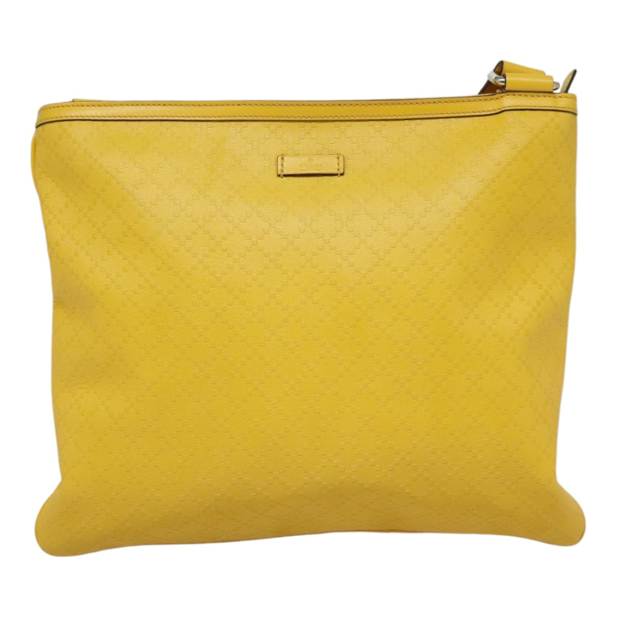 Gucci Diamantissima, Yellow, Leather, shoulder