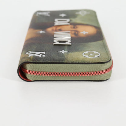 Louis Vuitton Portefeuille zippy, Green, Canvas, wallet