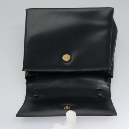Salvatore Ferragamo Gancini, Black, Leather, handbag
