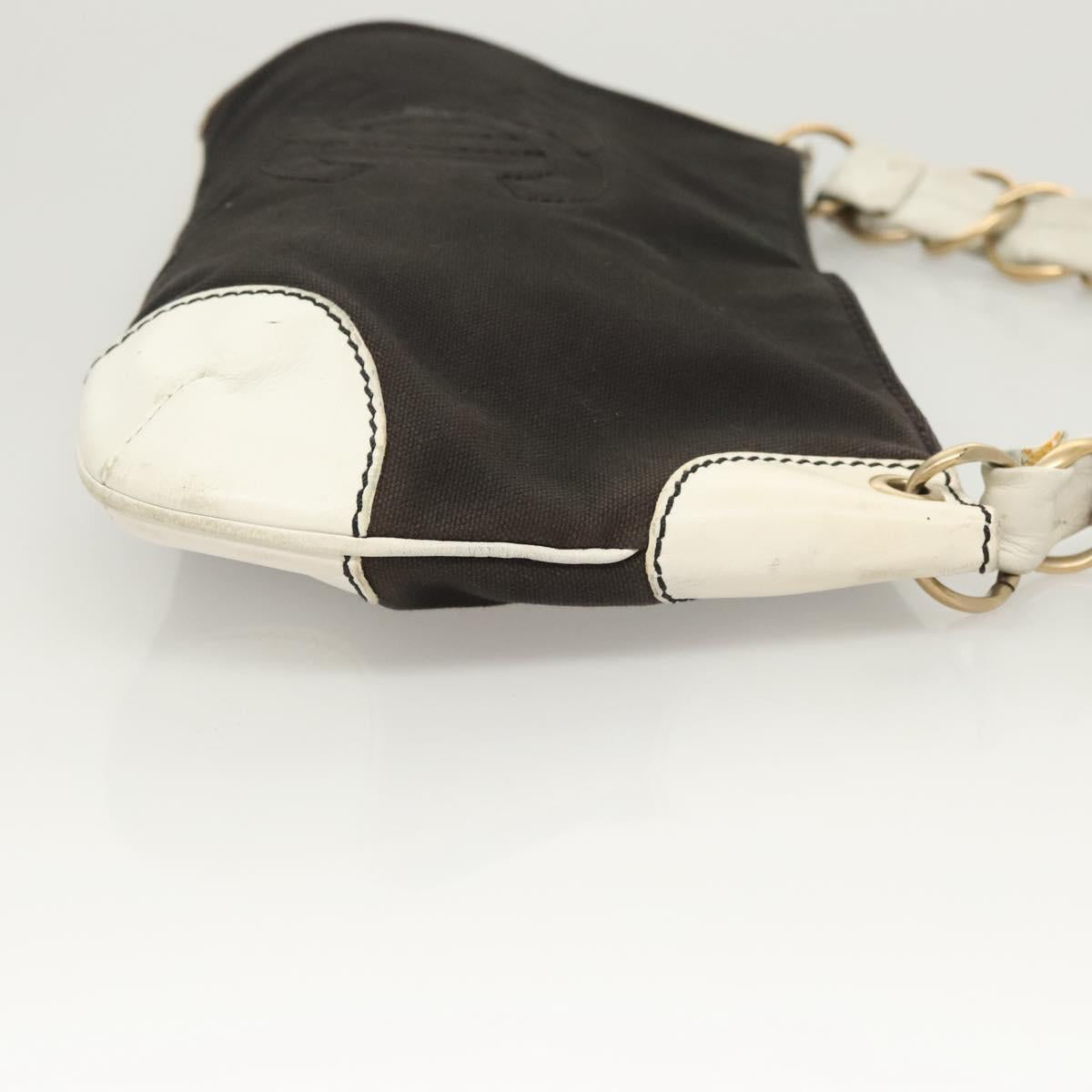 Chanel, Black, Canvas, shoulder
