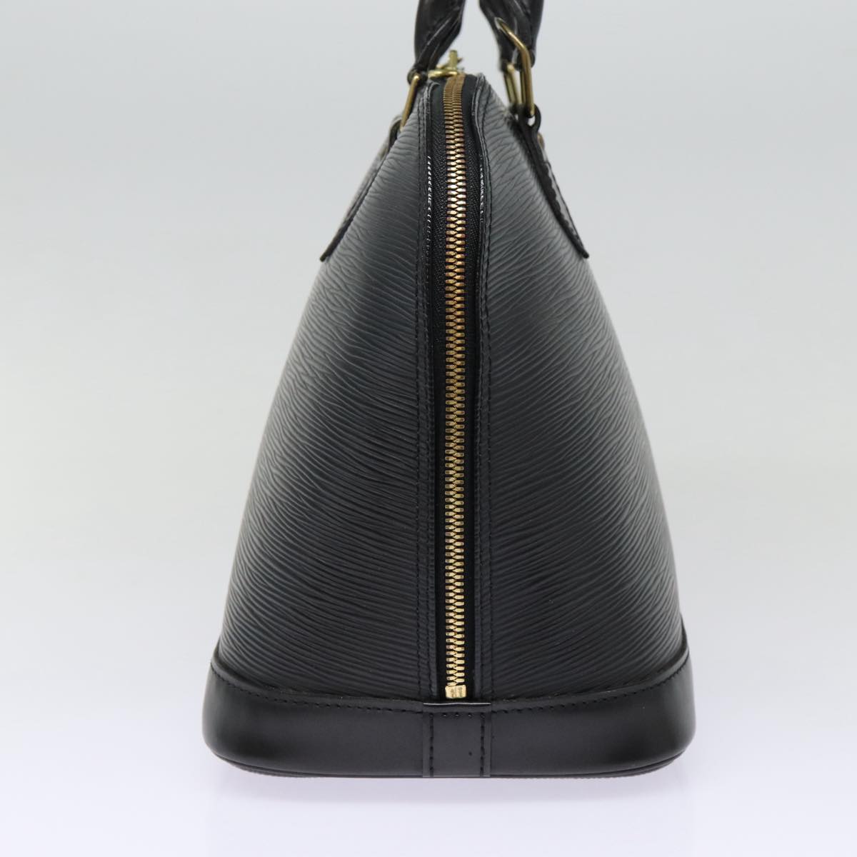 Louis Vuitton Alma, Black, Leather, handbag