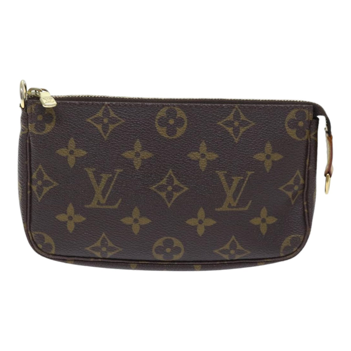 Louis Vuitton Pochette Accessoire, Brown, Canvas, clutch