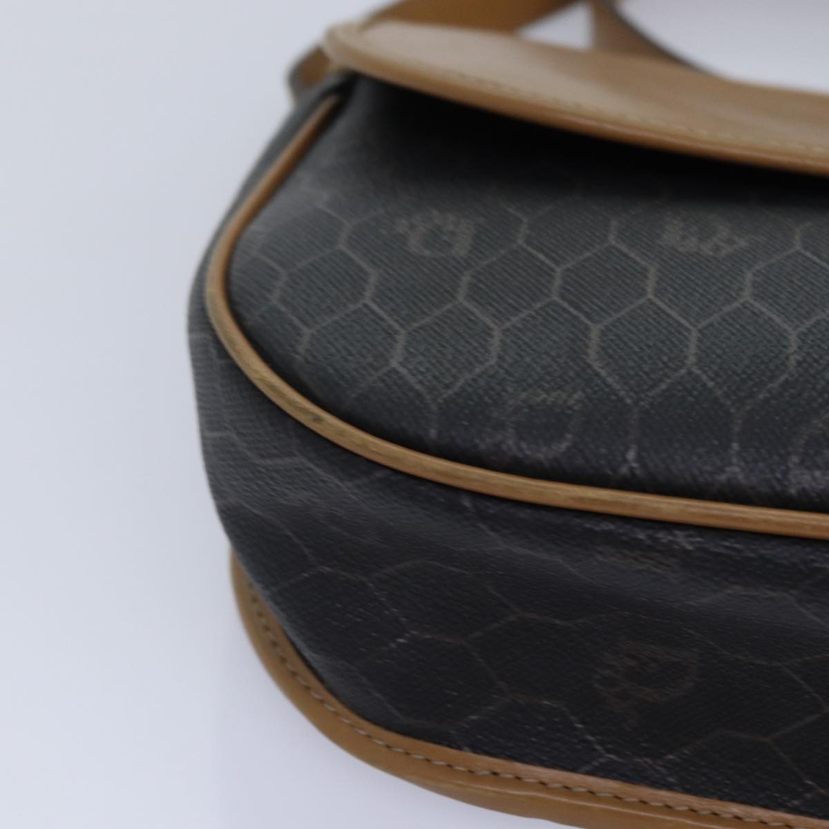 Dior Honeycomb, Black, Canvas, shoulder