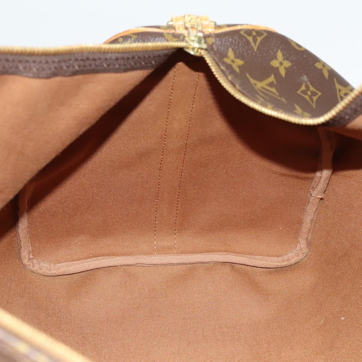Louis Vuitton Keepall Bandouliere 55, Brown, Canvas, travel