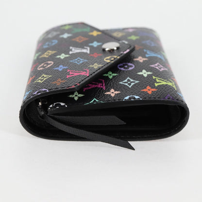 Louis Vuitton Victorine, Black, Canvas, wallet