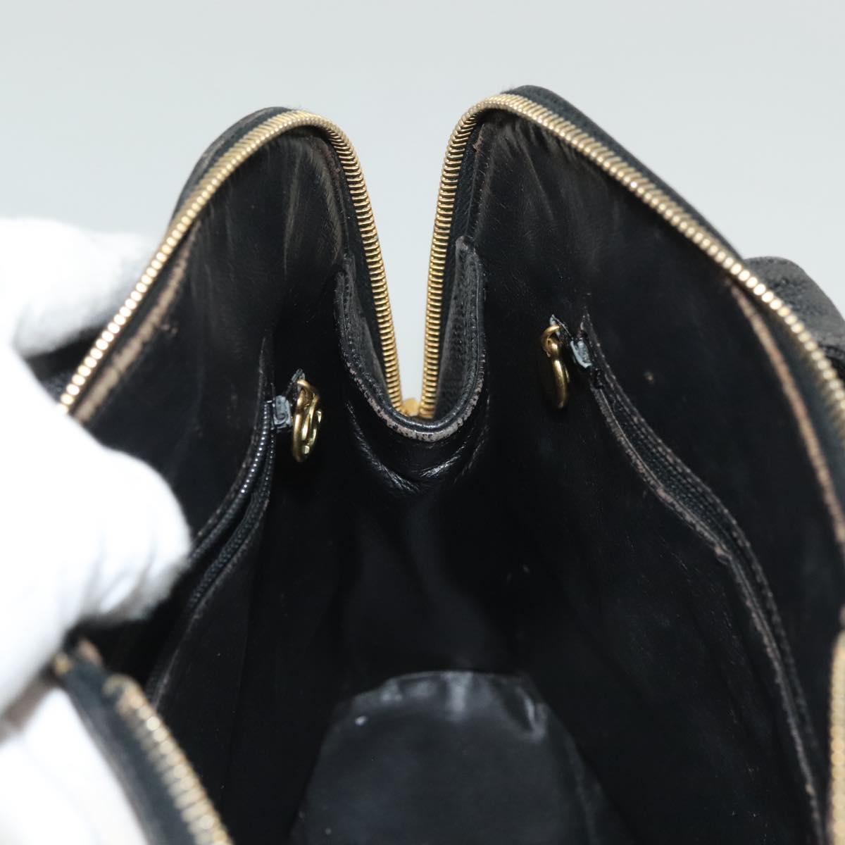 Chanel Coco Mark, Black, Leather, tote