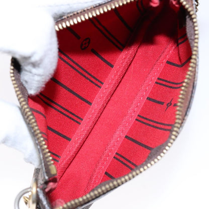 Louis Vuitton Mini Pochette Accessoires, Brown, Canvas, handbag