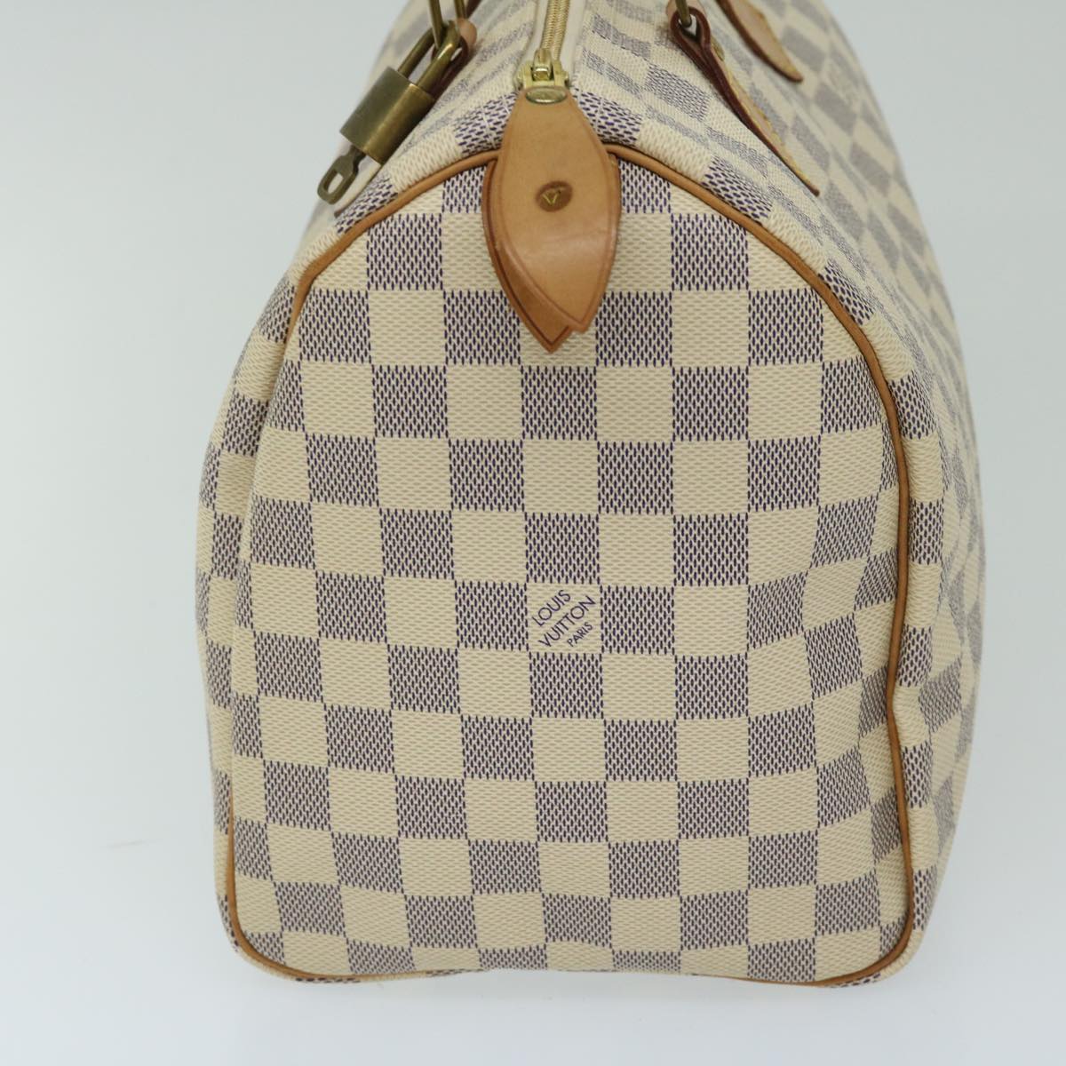 Louis Vuitton Speedy 30, Beige, Canvas, handbag