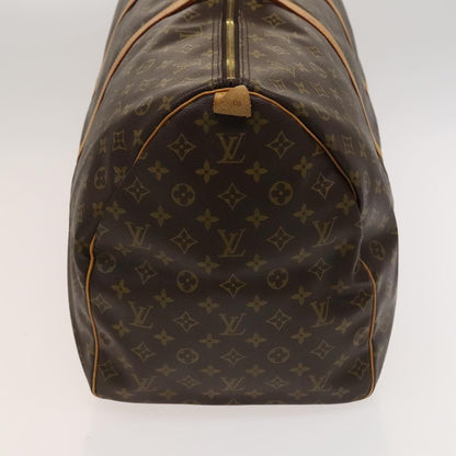 Louis Vuitton Keepall 60, Brown, Canvas, travel