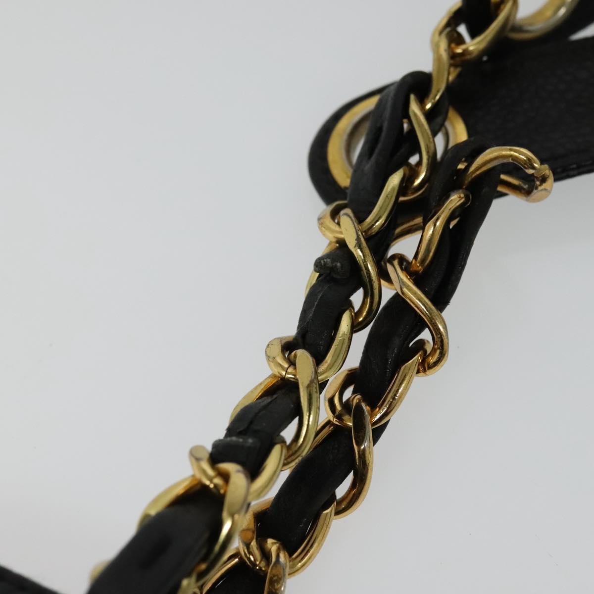 Chanel Cc, Black, Leather, shoulder