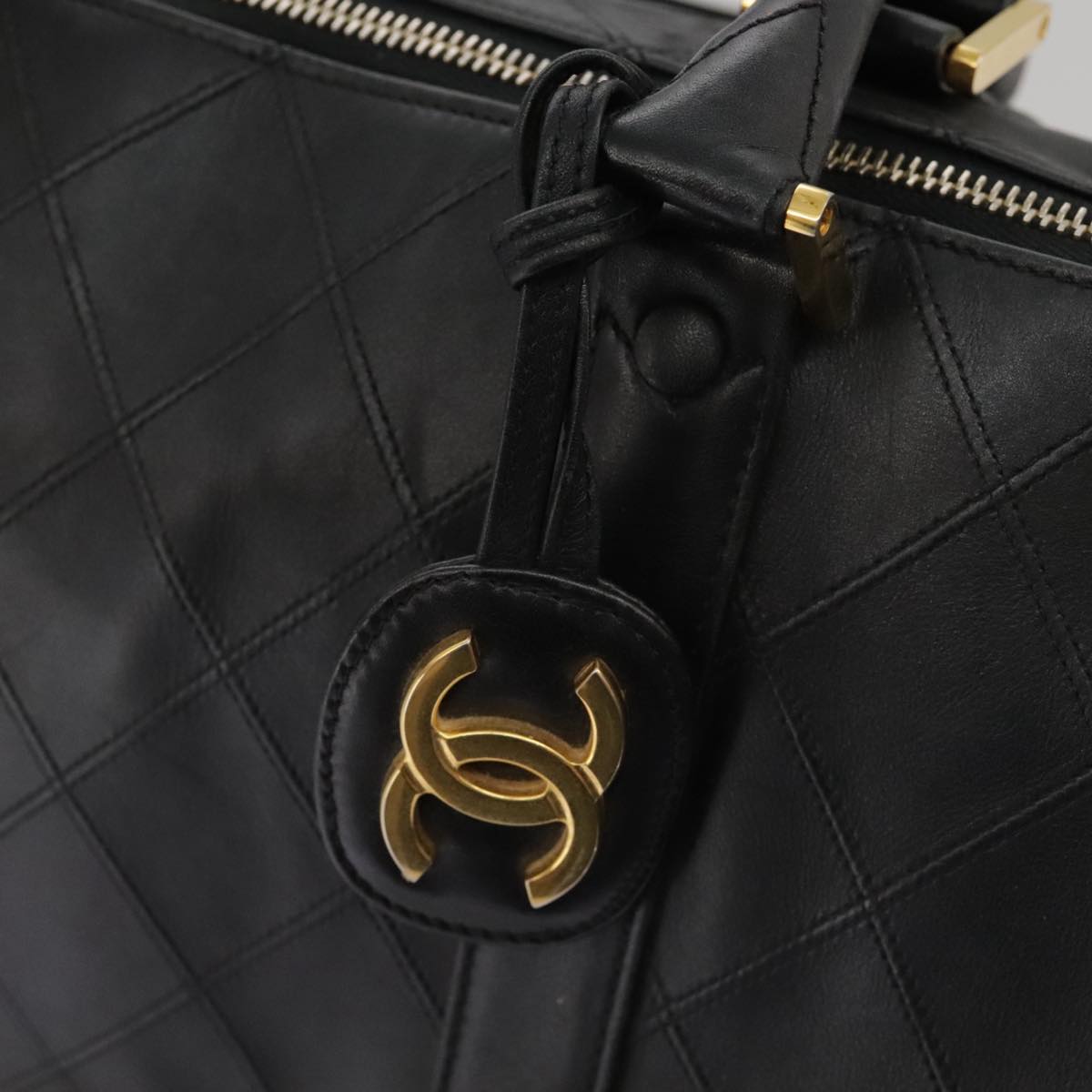 Chanel Cc, Black, Leather, travel