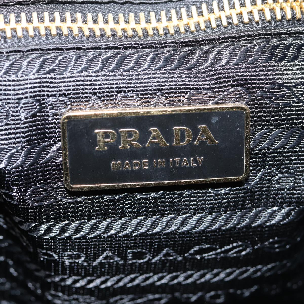 Prada, Black, Leather, shoulder