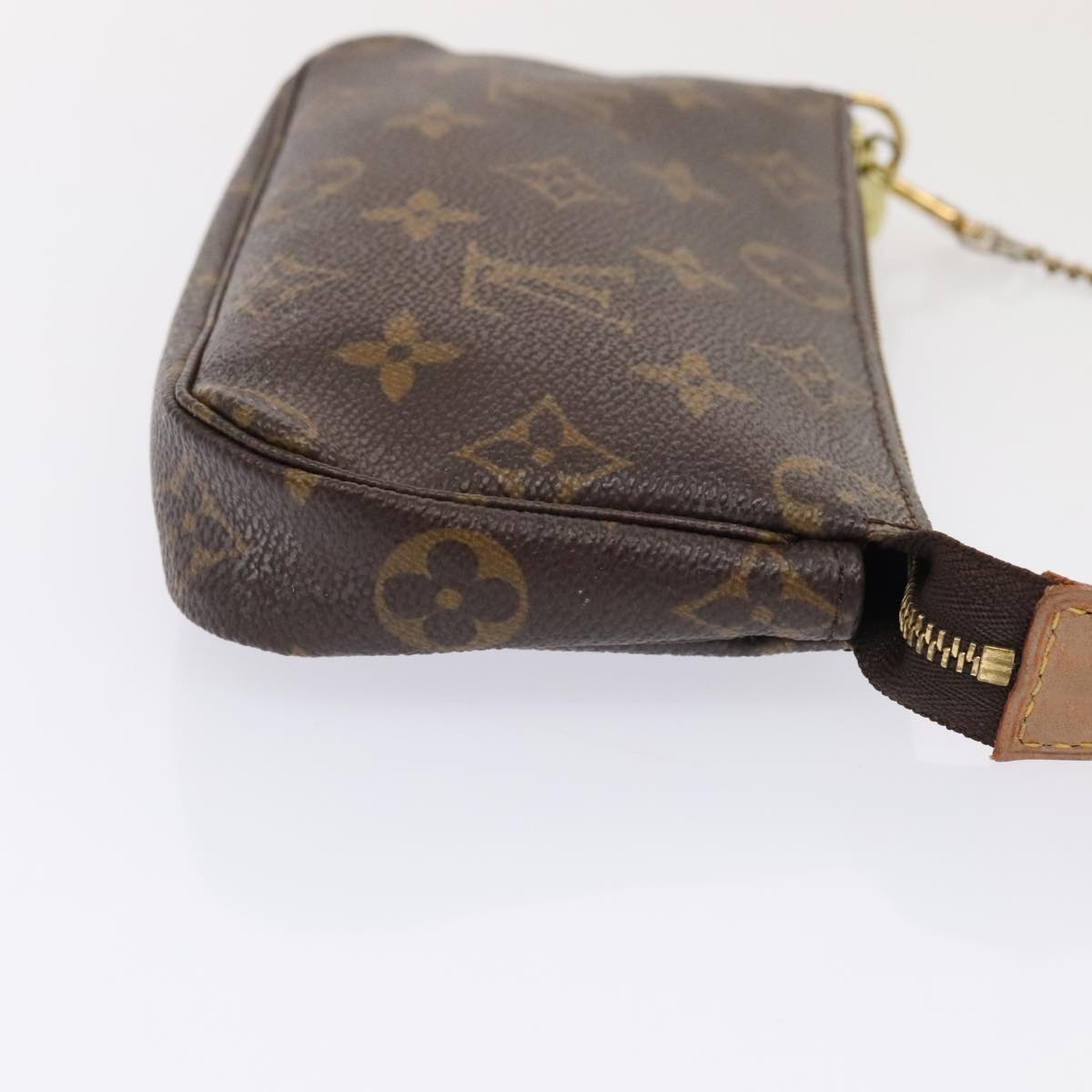 Louis Vuitton Pochette Accessoire, Brown, Canvas, shoulder