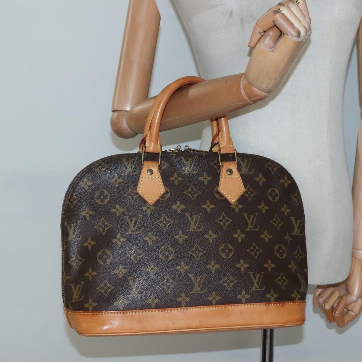 Louis Vuitton Alma, Brown, Canvas, handbag