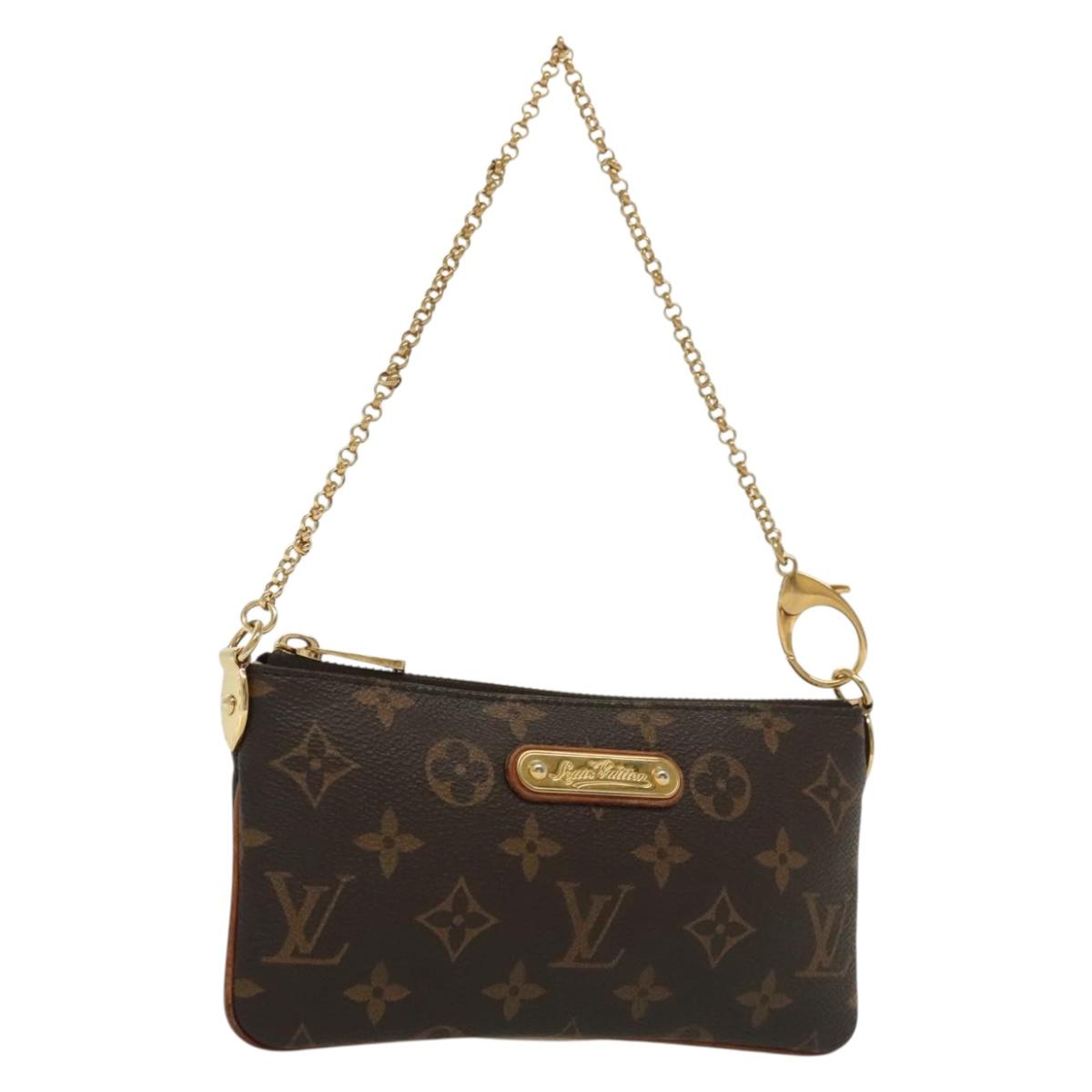 Louis Vuitton Milla, Brown, Canvas, clutch