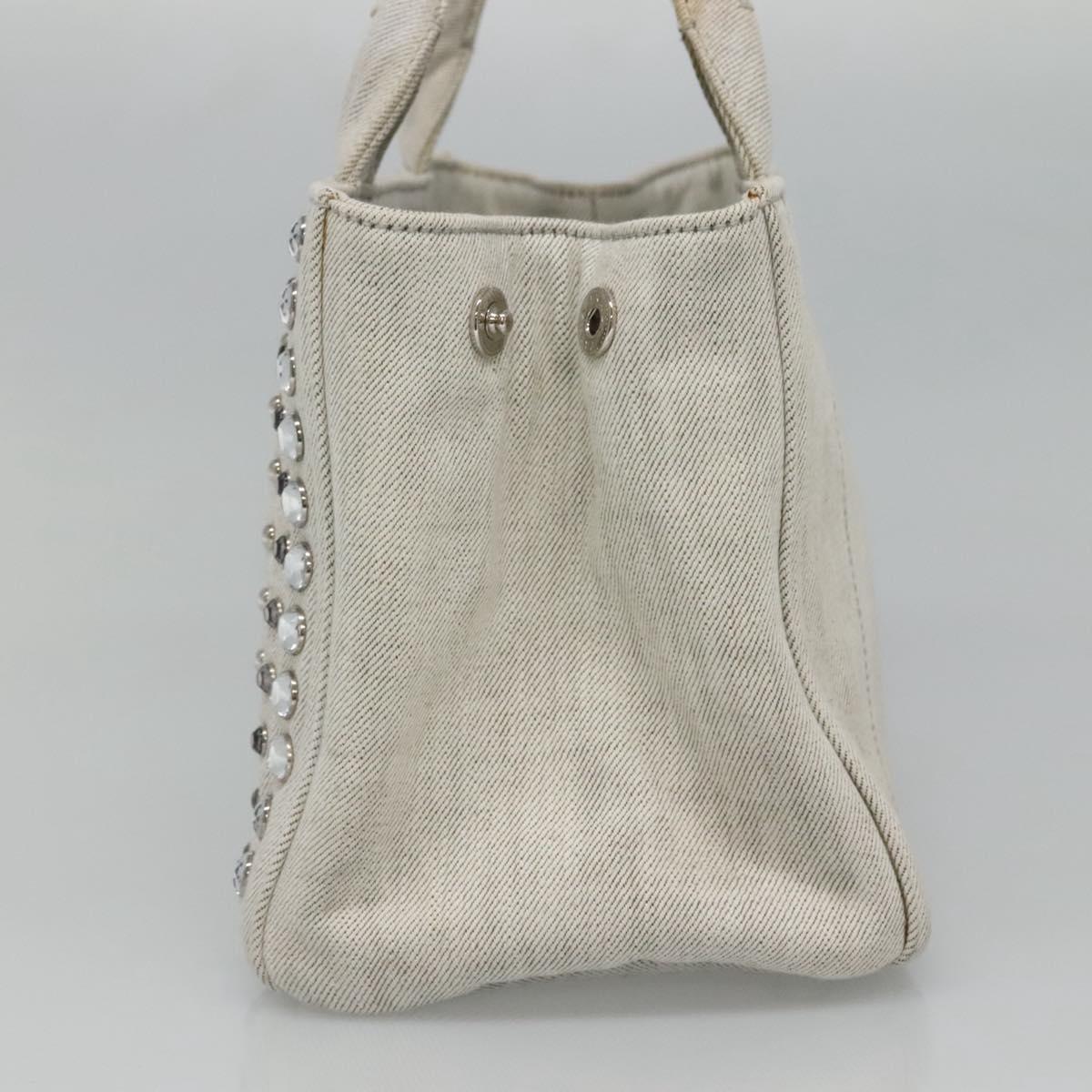 Prada Canapa, Grey, Denim - Jeans, handbag