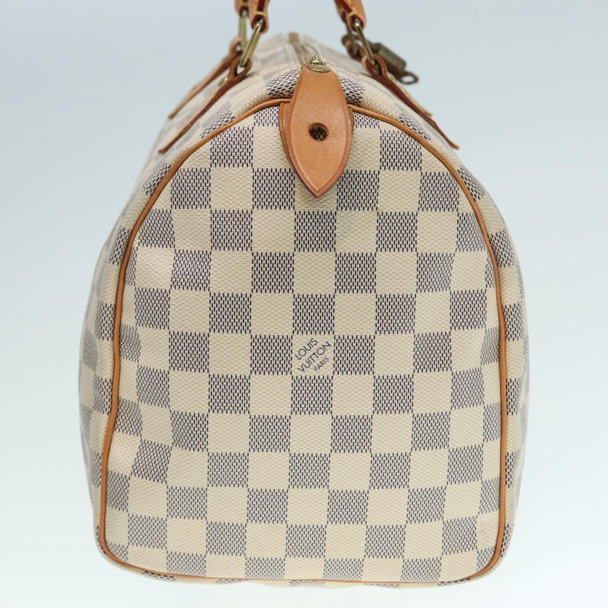 Louis Vuitton Speedy 30, White, Canvas, handbag