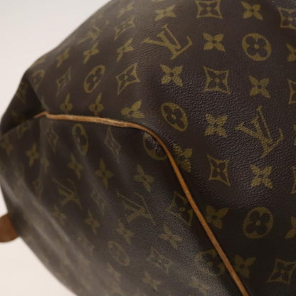 Louis Vuitton Keepall 60, Brown, Canvas, travel