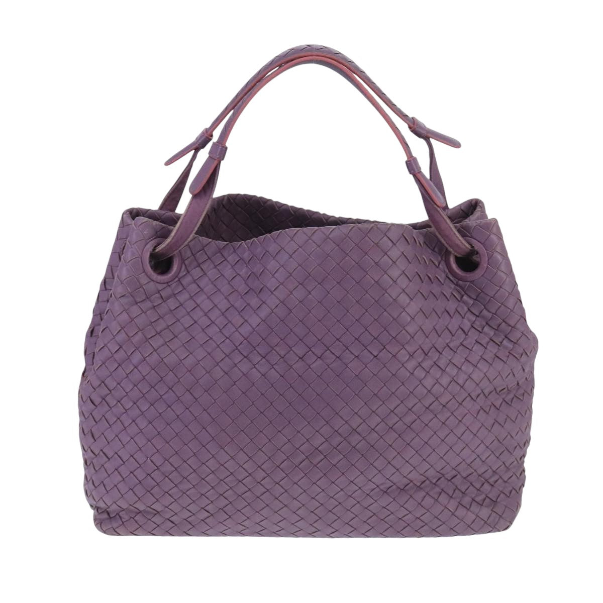 Bottega Veneta Garda, Purple, Leather, handbag