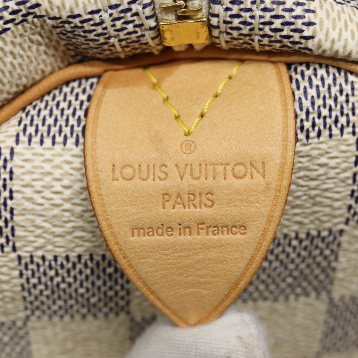 Louis Vuitton Speedy 30, White, Canvas, handbag