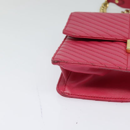 Prada Turnlock, Pink, Leather, shoulder
