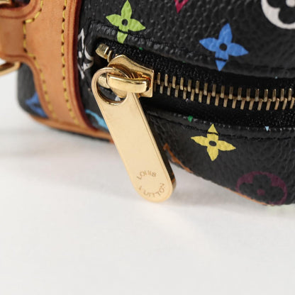 Louis Vuitton Wapity, Black, Canvas, clutch