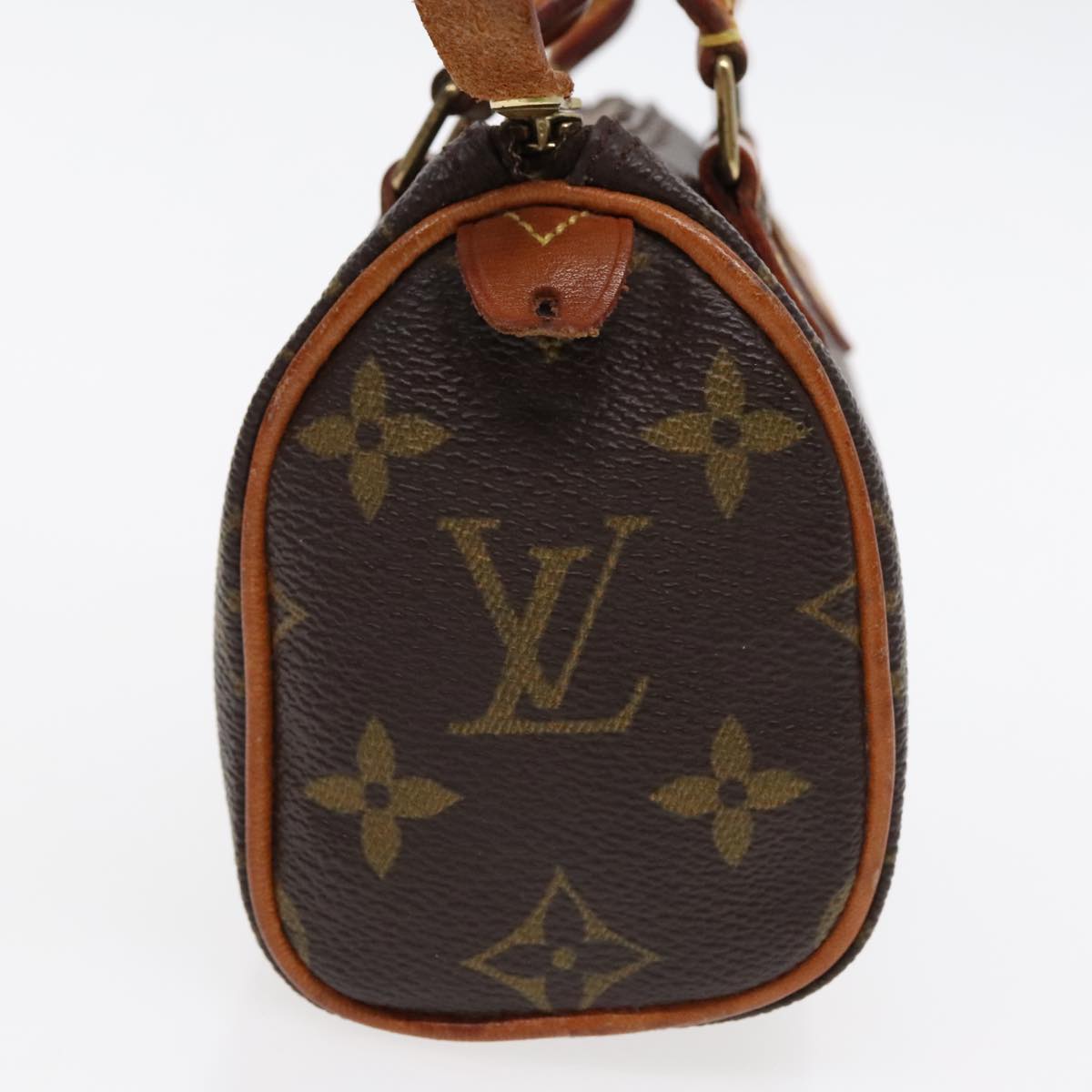 Louis Vuitton Mini speedy, Brown, Canvas, handbag