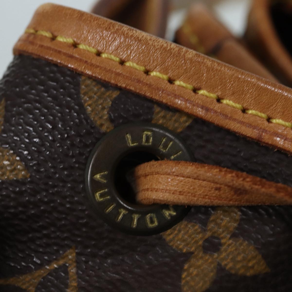 Louis Vuitton Noe, Brown, Canvas, shoulder