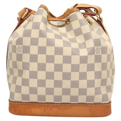 Louis Vuitton Noé BB, White, Canvas, shoulder