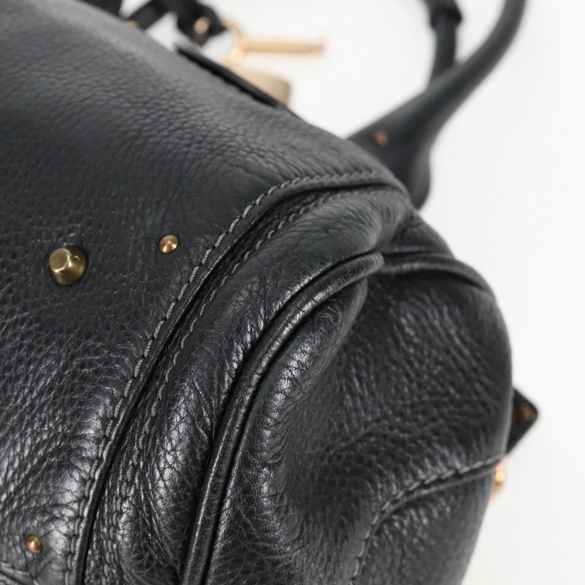 Chloé Paddington, Black, Leather, handbag