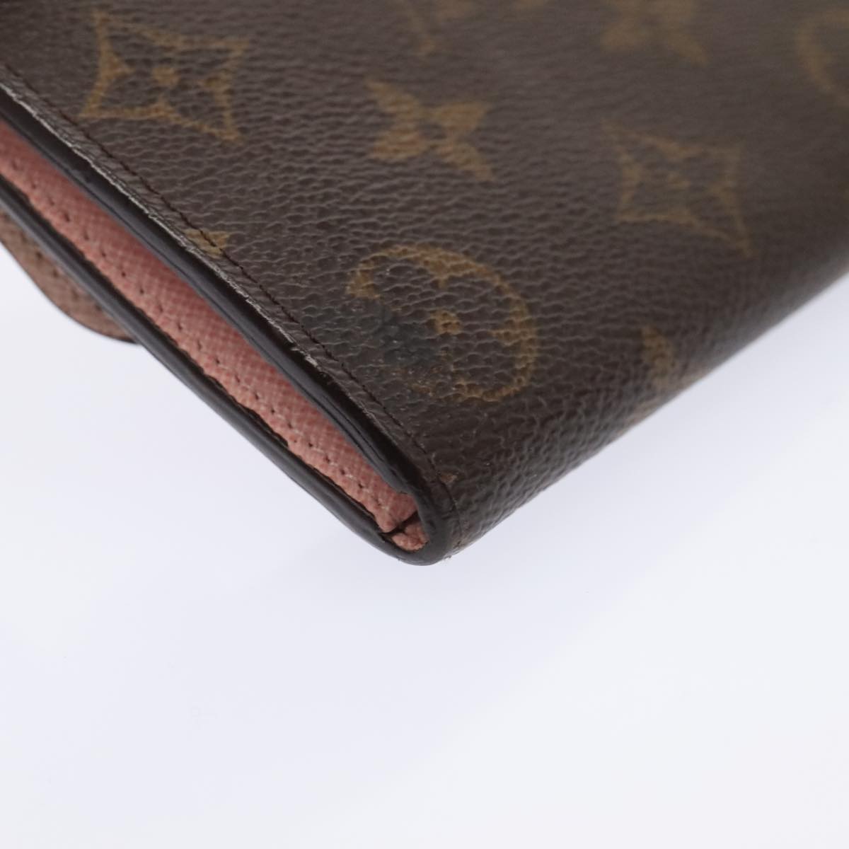 Louis Vuitton Emilie, Brown, Canvas, wallet