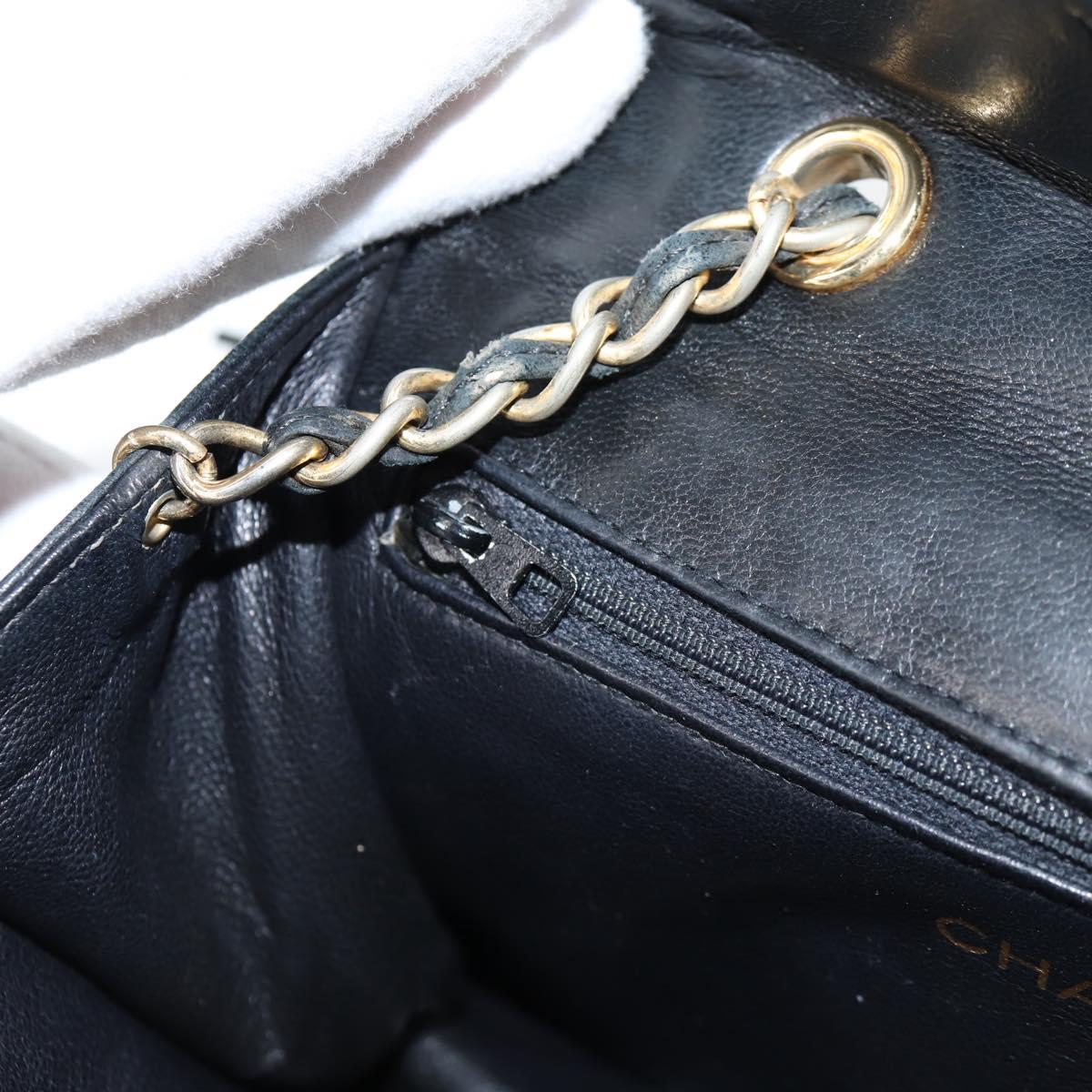 Chanel Tassel, Black, Leather, shoulder