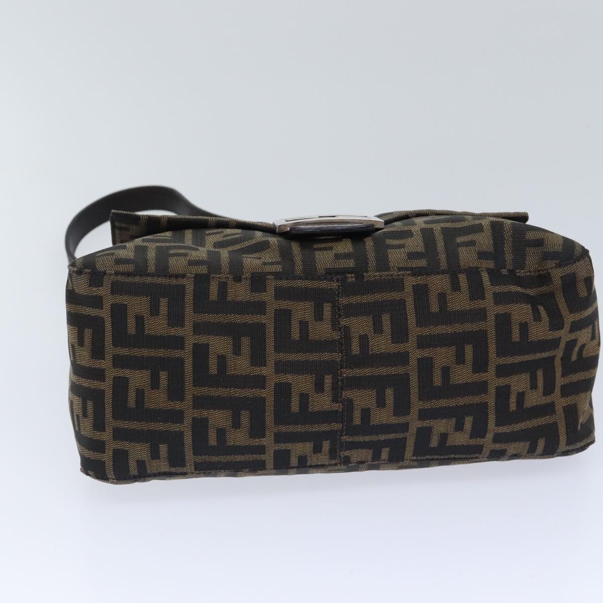 Fendi Mamma Baguette, Brown, Canvas, shoulder