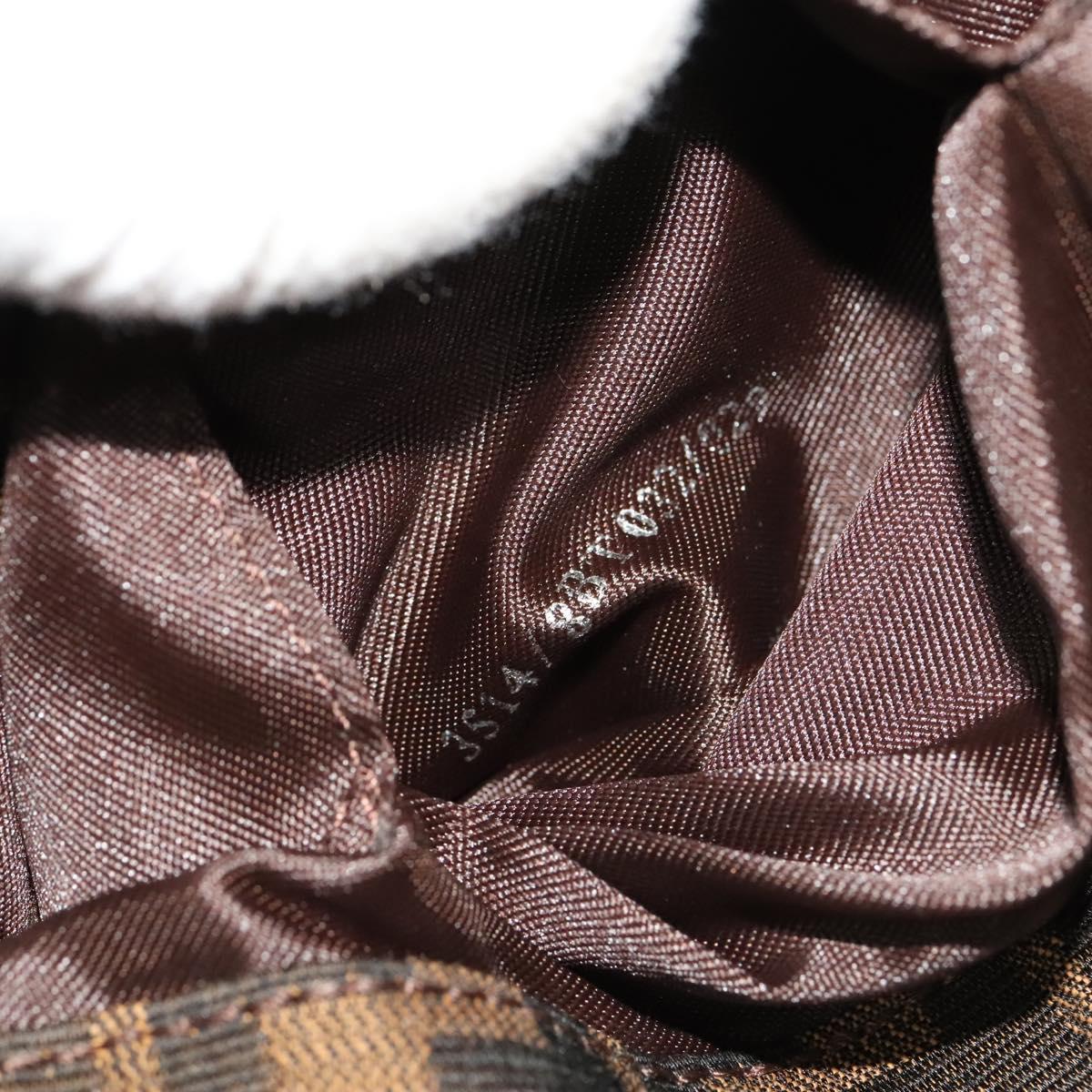 Fendi Zucca, Brown, Canvas, shoulder