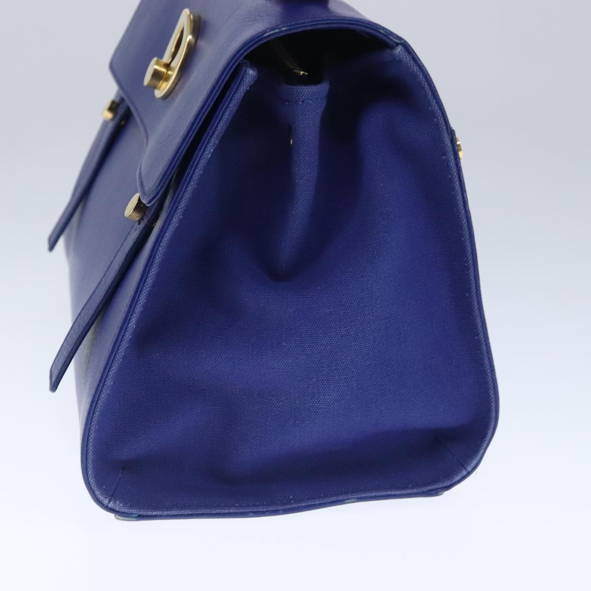 Yves Saint Laurent Muse Two, Blue, Leather, handbag