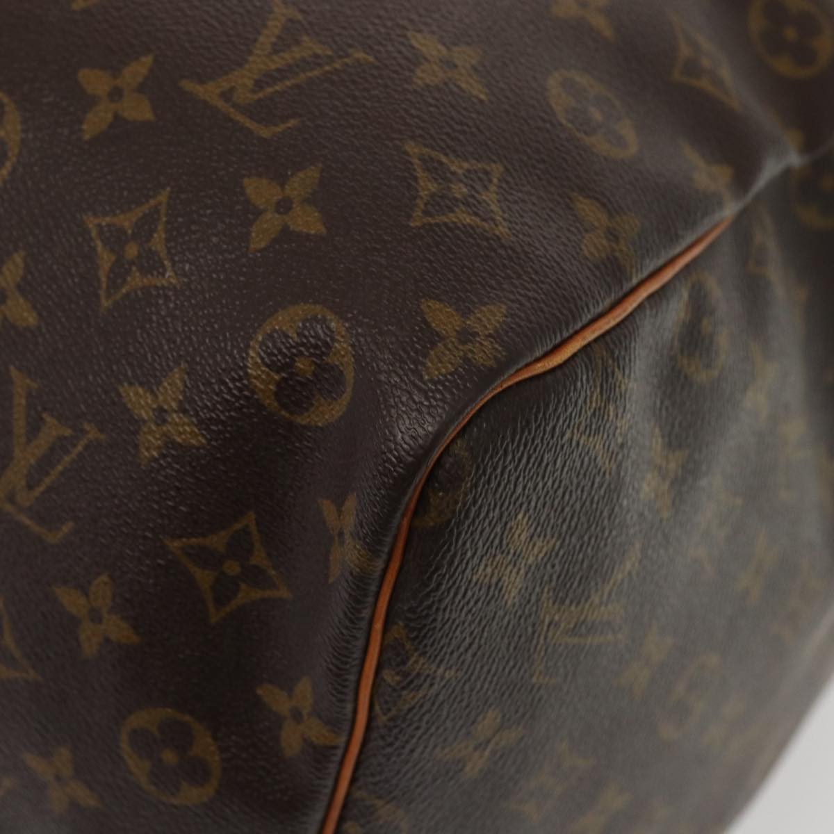 Louis Vuitton Keepall 60, Brown, Canvas, travel