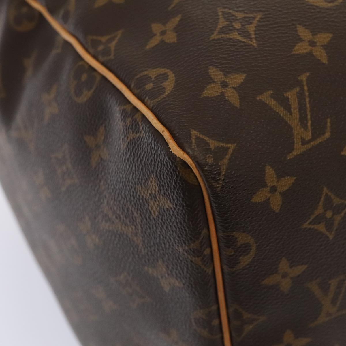 Louis Vuitton Keepall 55, Brown, Canvas, travel